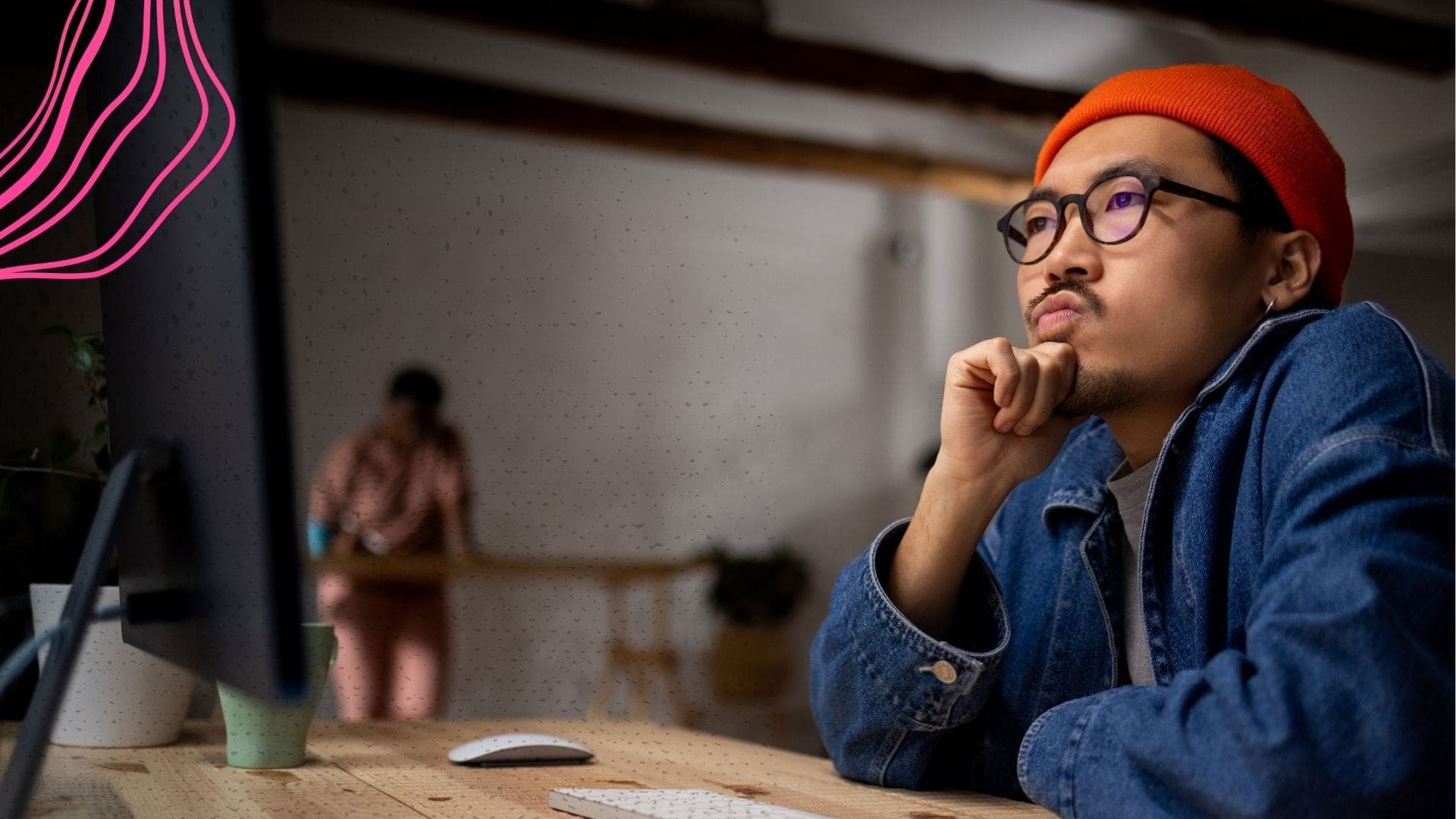 Thoughtful young creator reflecting on building a lasting digital legacy beyond social media algorithms